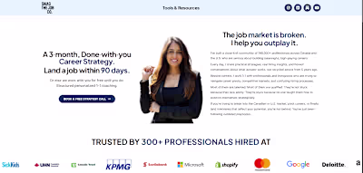 This landing page is built