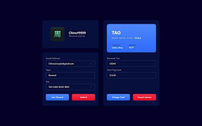 Tao Toolbox Dashboard Design