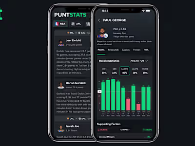PuntStats - Mobile App