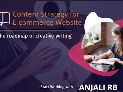 Content Strategy for E-commerce Website