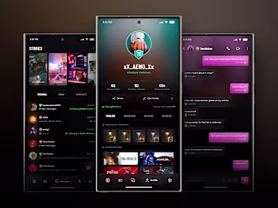 PlayMuch Gaming - Mobile App Profile/Chat