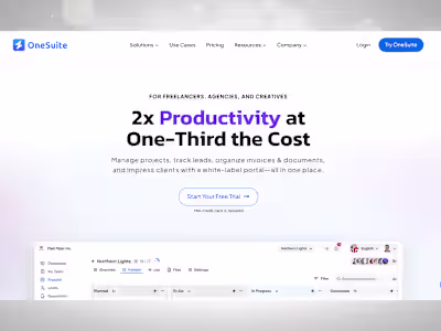 OneSuite | A complete SASS | Web app using React,Next & Node