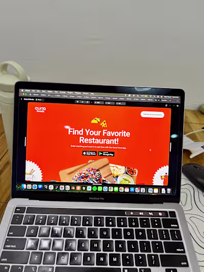 Food delivery website