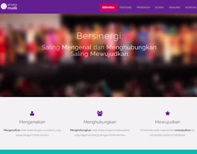 Sinergi Muda website (2014)