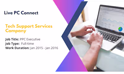 Live PC Connect Pvt. - PPC Executive (Full Time)