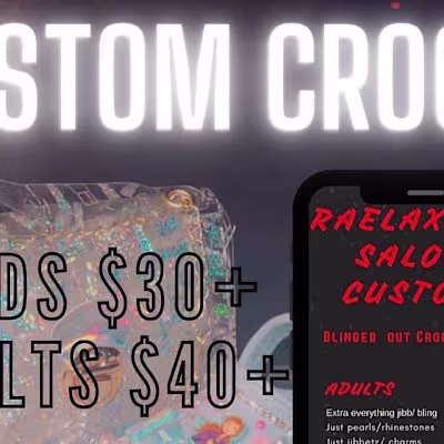 Raeraebaby1theblogger on Instagram: “Get your #cumstomcrocs tod…