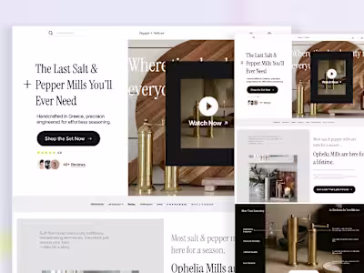 Ophelia Mills Product Page Redesign