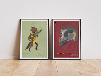 Guardians of The Galaxy Posters With Letters.