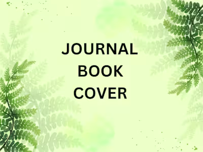 I will create journal cover design

