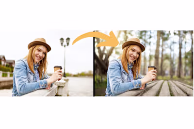 Background removal and changing