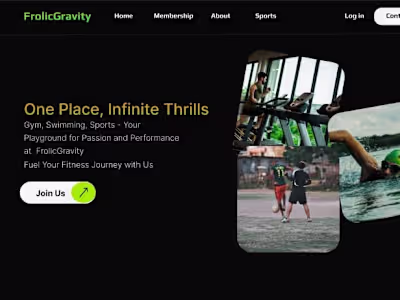 FROLIC GRAVITY - Sports and Recreation Website