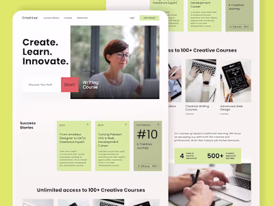 SaaS Landing Page Design and Implementation in Webflow