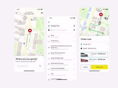 🚕 Taxi mobile app