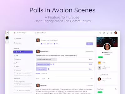 Designing a poll feature to increase user engagement