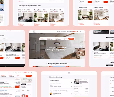 Mia House website UX UI design :: Behance