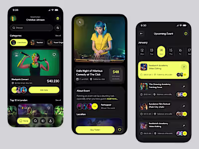 UI/UX Redesign for Event Management App