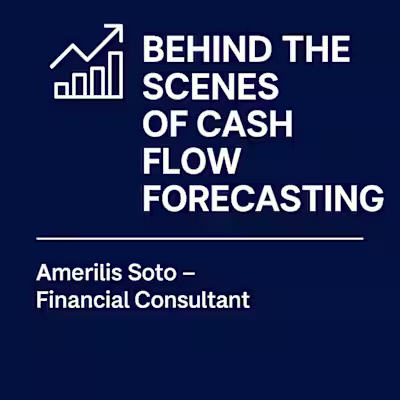 Behind the scenes of cash flow forecasting Today I’m working...