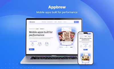 Webflow Site for Appbrew's Shopify App-Builder