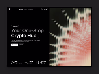 Crypto Hero Section