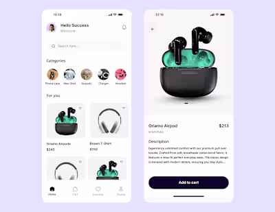 E commerce Mobile app