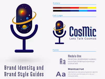 CosMic - Brand Identity and Brand Style Guides - 3D