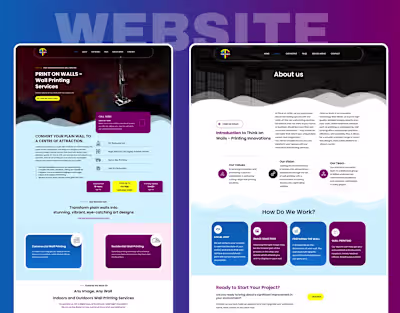 Wordpress Wall Printing website design