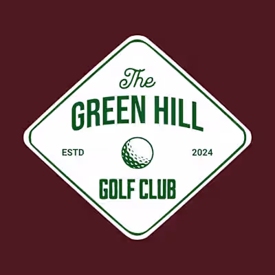 Minimalist Golf Club Logo Logo Design Template