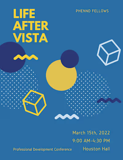 Visual Design - Conference Poster and Event Schedule