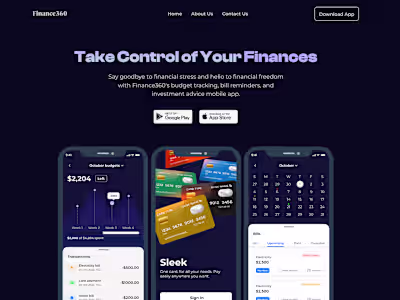 Finance360 - Webflow