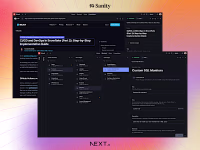 Website Migration to Sanity CMS for SELECT