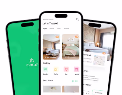 Guestyy | Hotel Booking App on Behance