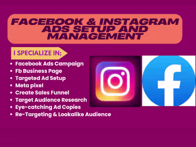 I will setup manage your facbook instagram ads campaign busines…