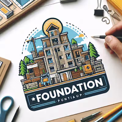 AI-Generated Construction Illustration for Urban Development...