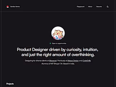 Personal Portfolio Design