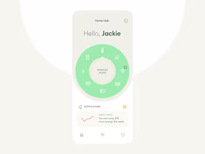 Smart Home Remote Mobile App Interaction
