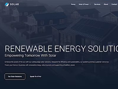 Solar – Built with Framer