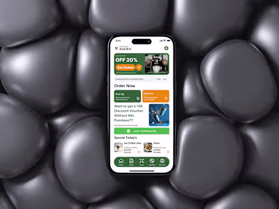 Coffee Shop Mobile Apps Design