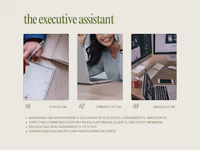 Executive Assistant for Real Estate Company