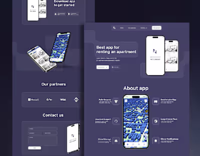 Promo landing for app | UI UX Design