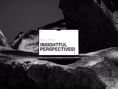 Wix Studio Interactive website for Portfolio & Branding.