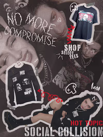 Fake Advertising Campaign- Social Collision by Hot Topic