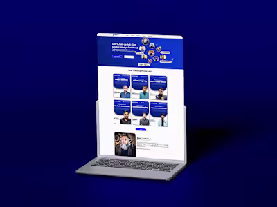 Training Agency Hompage Design :: Behance