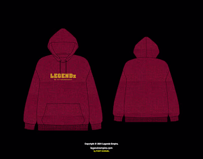 Legendz Hoodie Design Reference Tech Pack