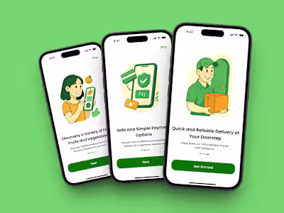 Nutri – Fresh Grocery App UI Design 🍏