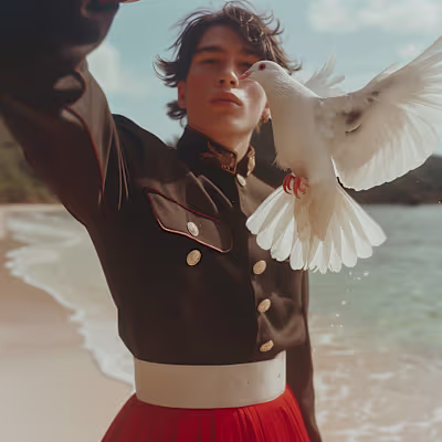 Oh, this lovely freedom. Light as a feather. - AI Image Creation
