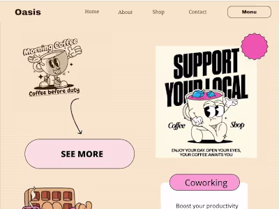 Mockups designs for Coffee shops