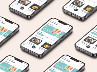 RECEIPE APP UI DESIGN