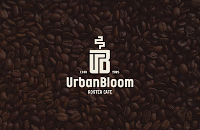 Urban Bloom Roaster Cafe Logo Design