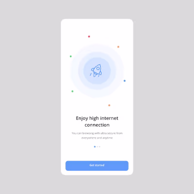 VPN Rive animation for Mobile App
