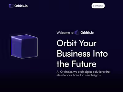 3D Interactive Website with Scroll Animations